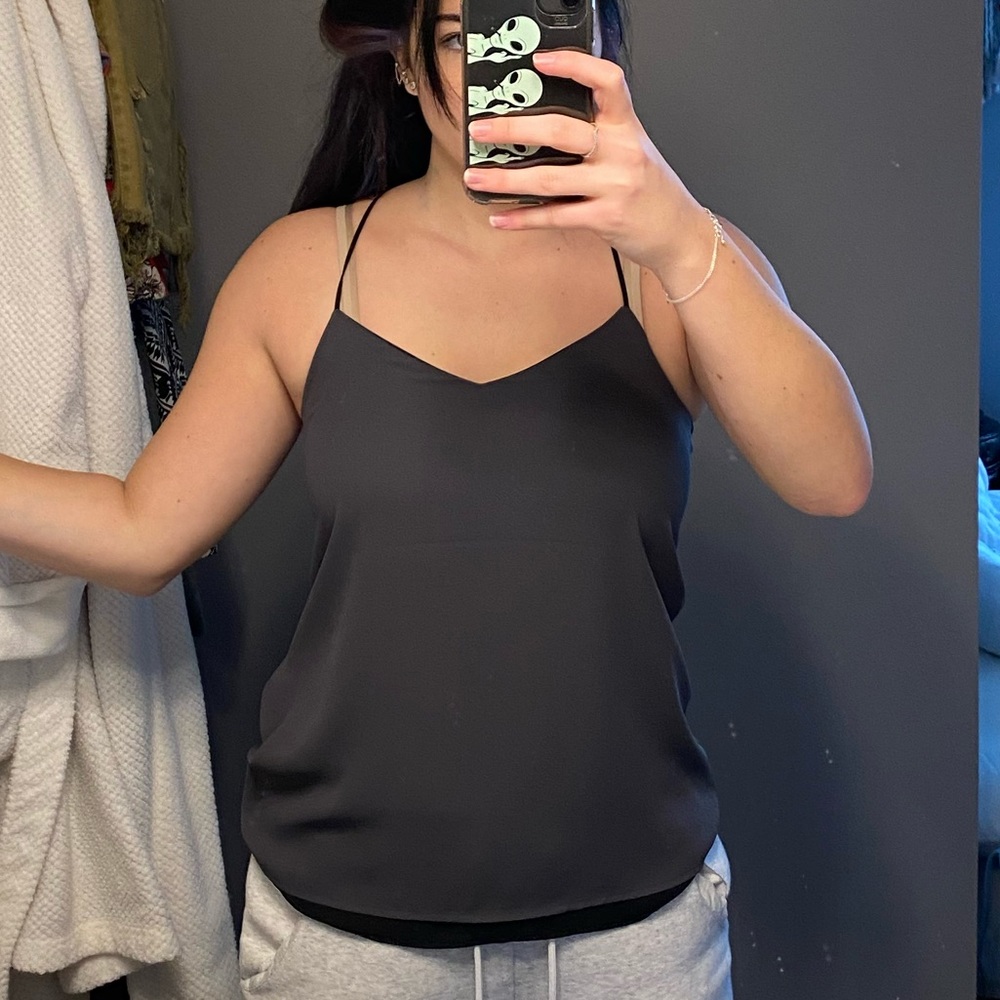 Reversible spaghetti formal tank top